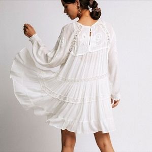 Free People Piece of Your Heart Boho Embroidered Dress